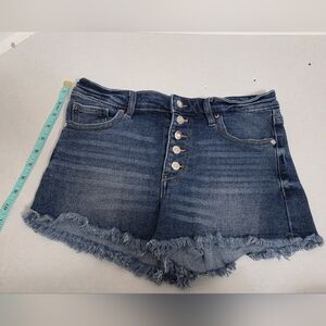 Guess Denim Frayed Hem Women Shorts